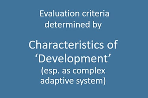 The DAC criteria, Part 5. Non-negotiable criteria
